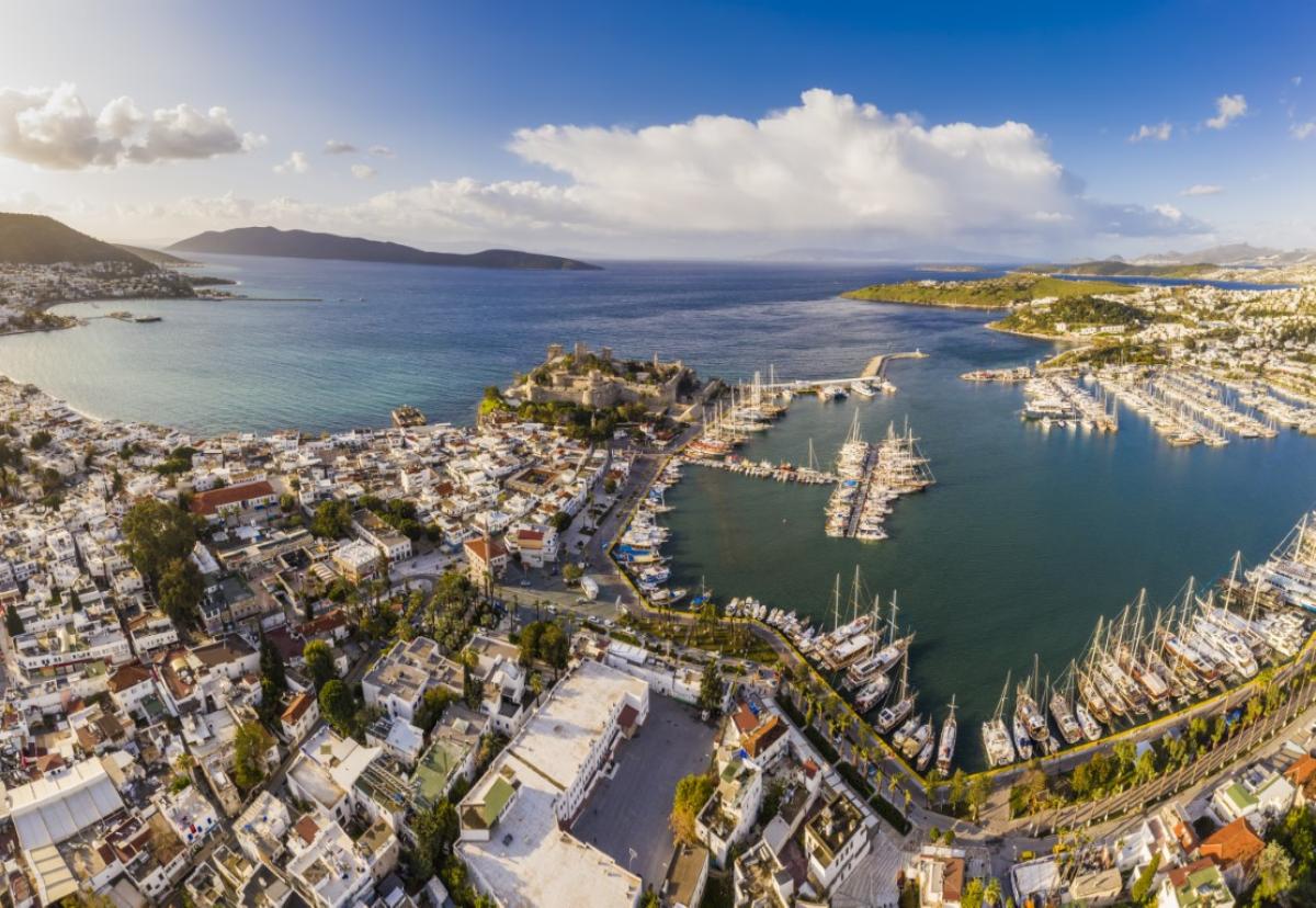 A panoramic view of Bodrum