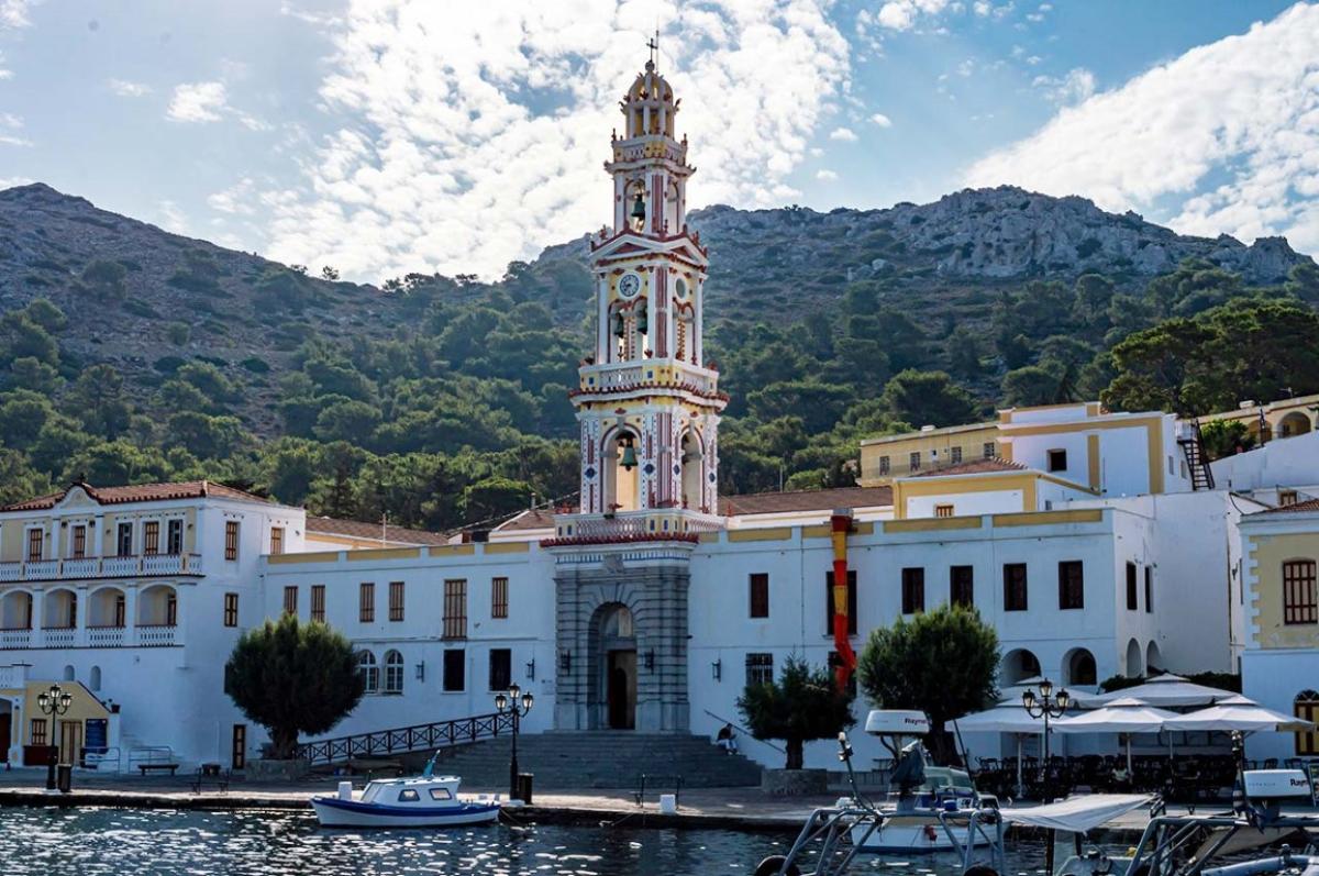 Panormitis Monastery with its bell tower